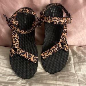 cheetah sandals